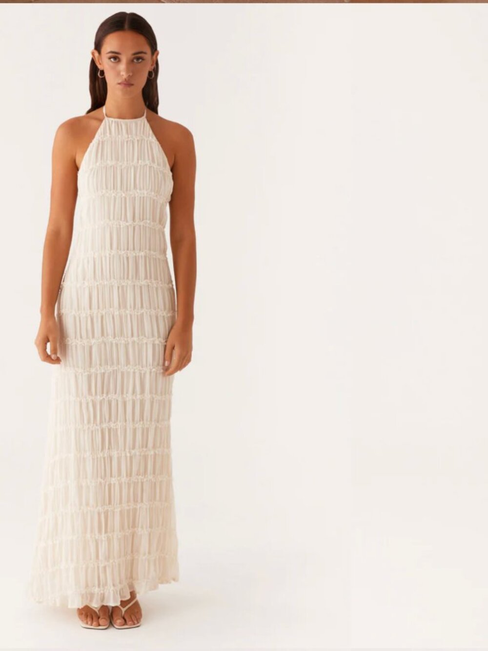 Peppermayo Aullie Maxi Dress - Ivory